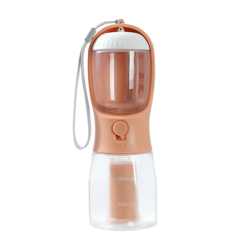3-in-1 portable pet travel water and food bottle