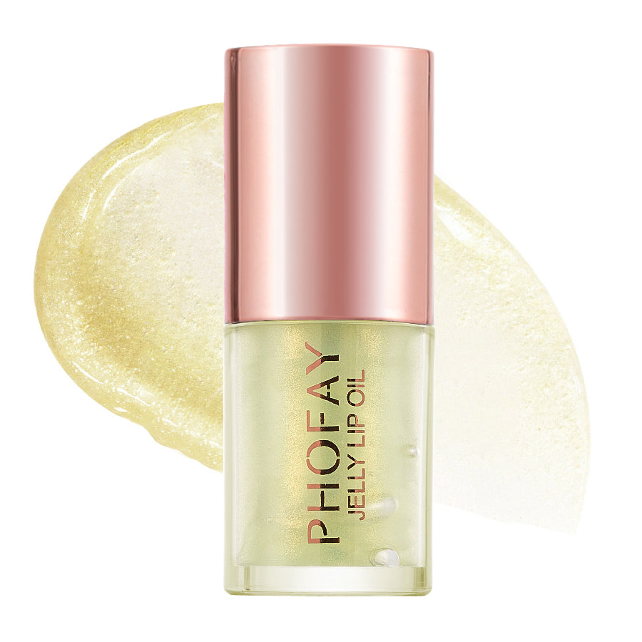 Glossy jelly lip oil