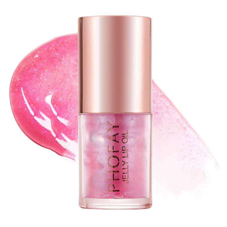 Glossy jelly lip oil