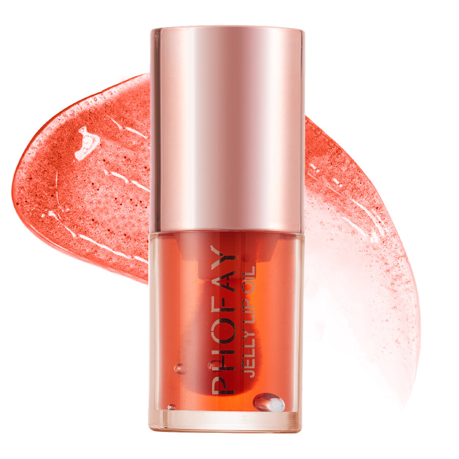 Glossy jelly lip oil
