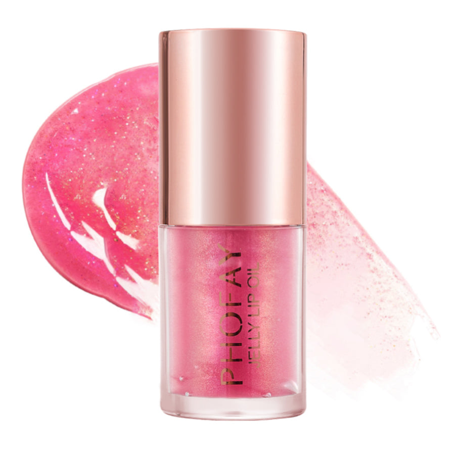 Glossy jelly lip oil