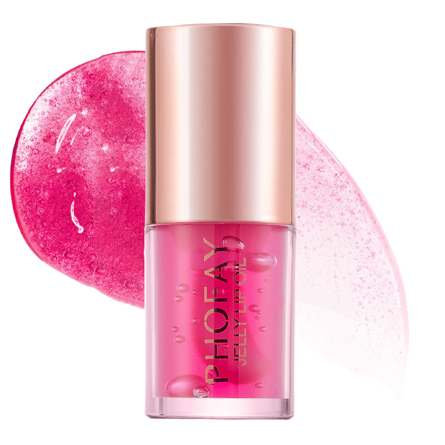 Glossy jelly lip oil