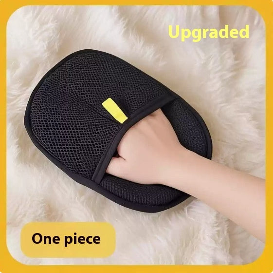 Pet deshedding grooming mitt