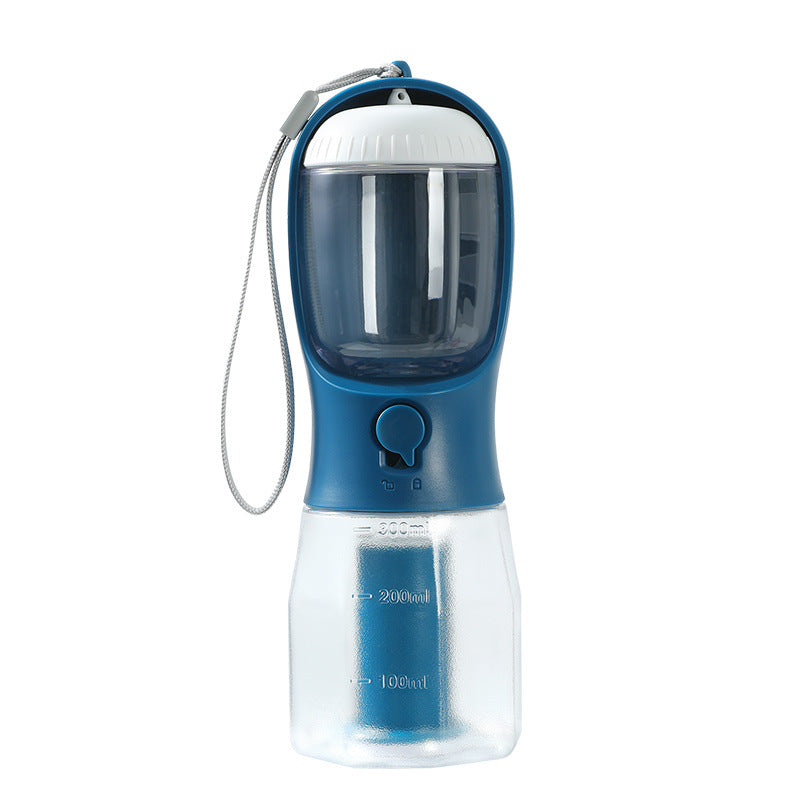 3-in-1 portable pet travel water and food bottle