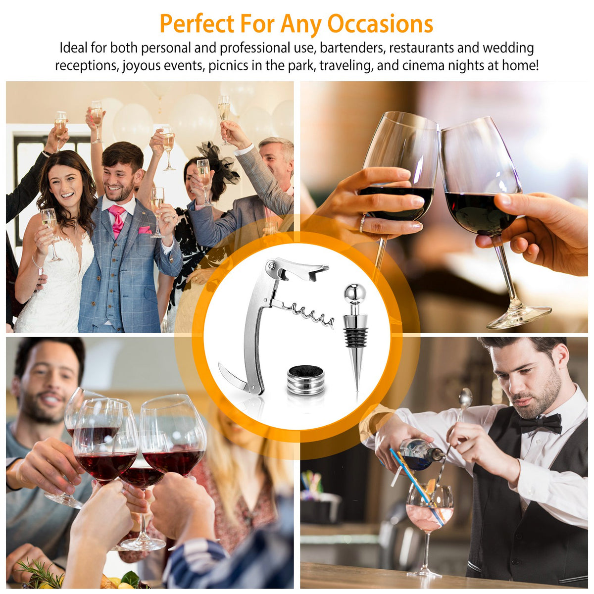 3-in-1 corkscrew wine opener set in gift case
