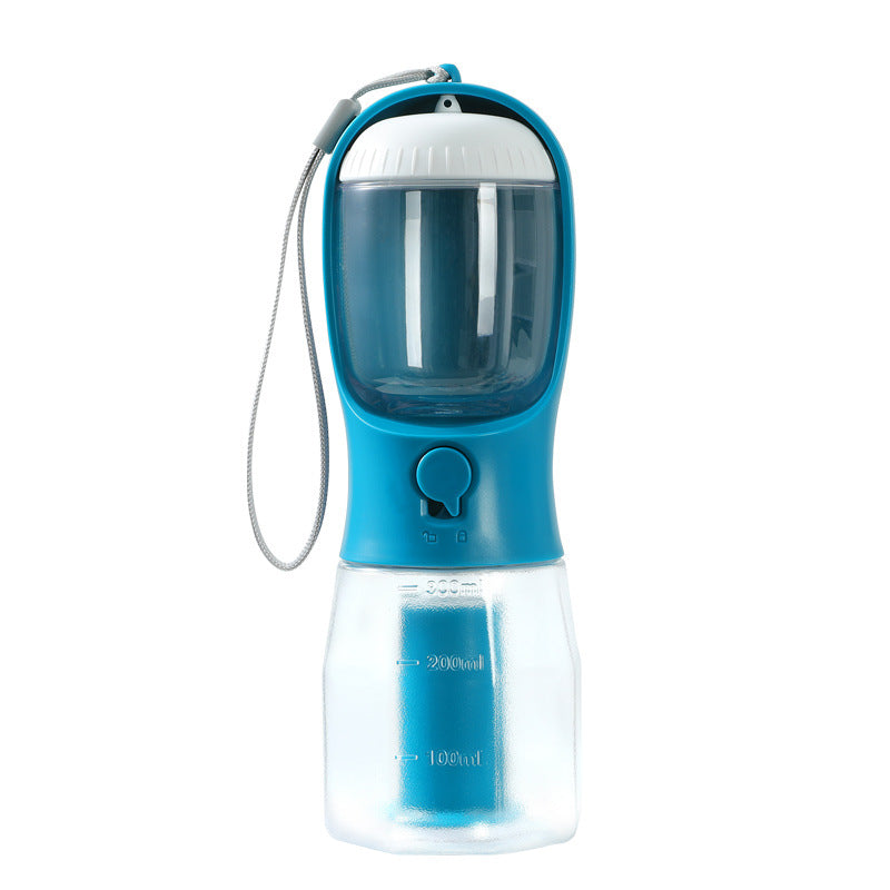 3-in-1 portable pet travel water and food bottle