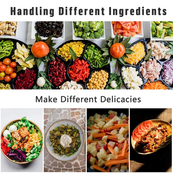 15-in-1 vegetable chopper with container and blades