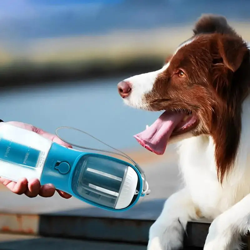 3-in-1 portable pet travel water and food bottle