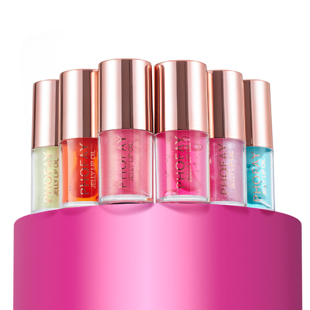 Glossy jelly lip oil