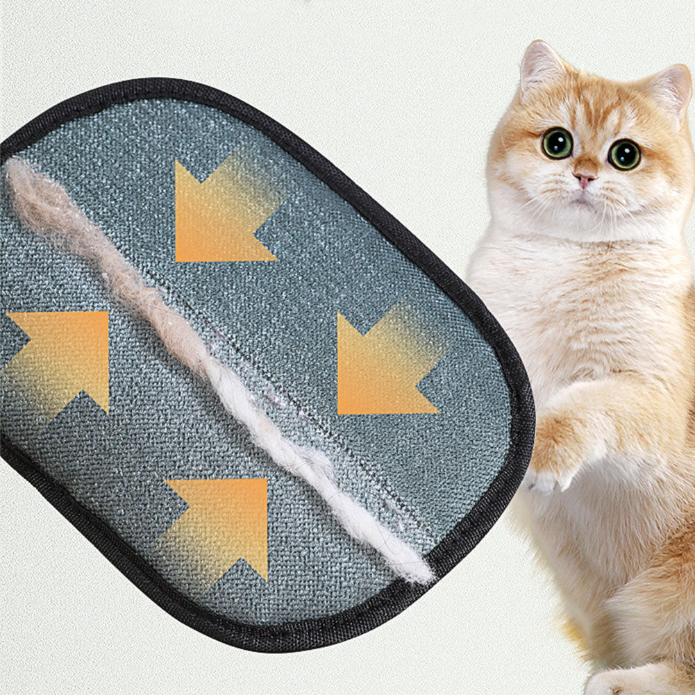 Pet deshedding grooming mitt