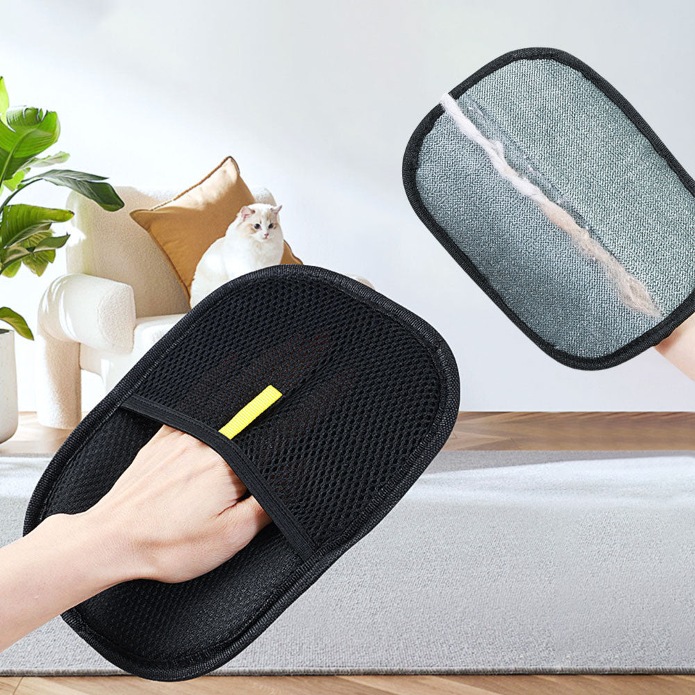 Pet deshedding grooming mitt