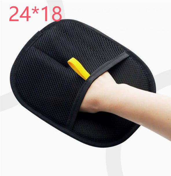 Pet deshedding grooming mitt