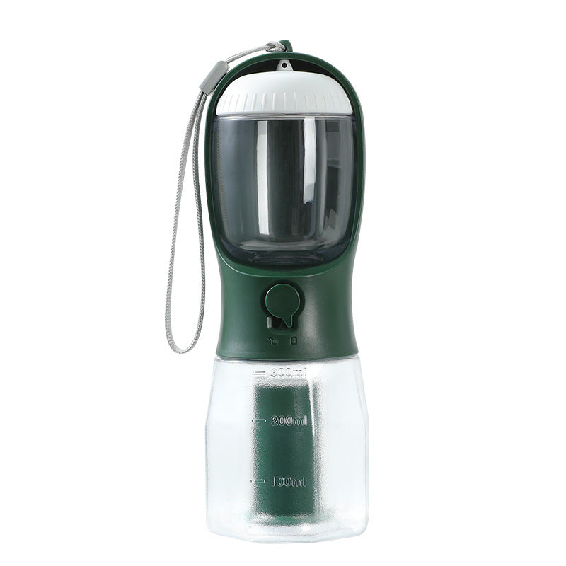 3-in-1 portable pet travel water and food bottle