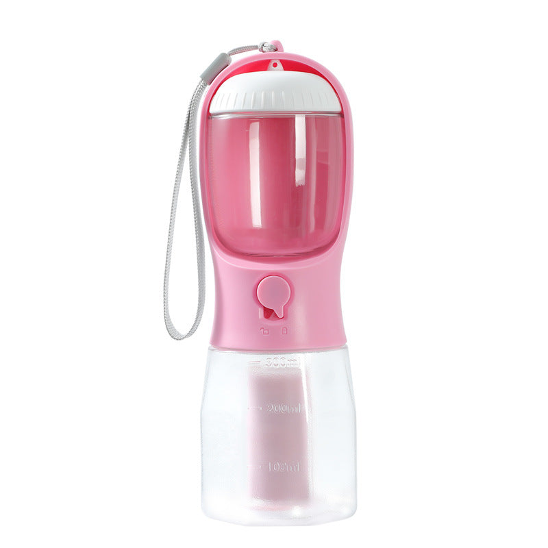 3-in-1 portable pet travel water and food bottle